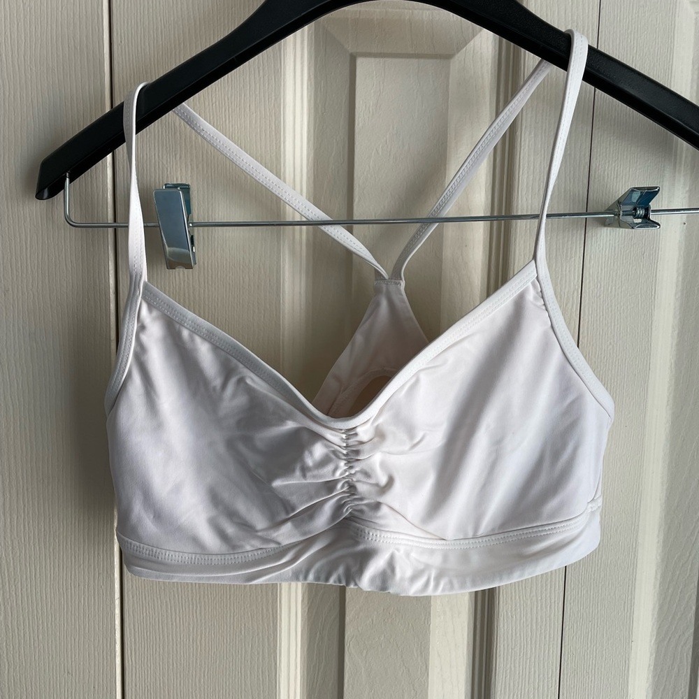 Athleta white Bikini top